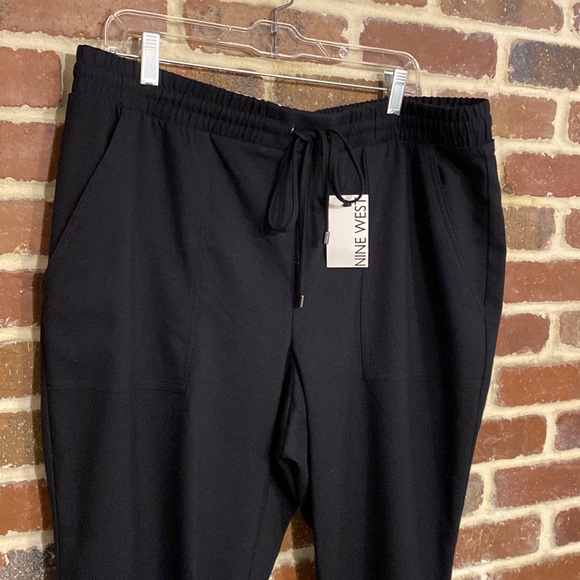 Nine West tie-waist jogger mid-rise NEW XXL - Picture 2 of 7